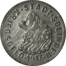 Coin, Germany, Kriegsgeld, Solingen, 50 Pfennig, 1917, EF(40-45), Zinc