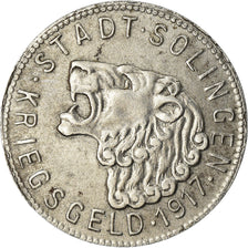 Coin, Germany, Kriegsgeld, Solingen, 50 Pfennig, 1917, AU(50-53), Iron