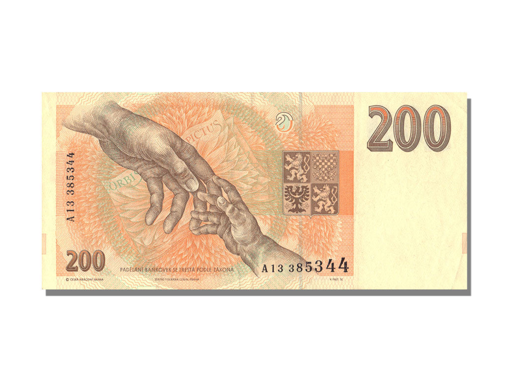 Czech Republic, 200 Korun, 1993, KM #6b, UNC(63), A13