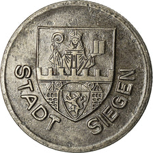 Coin, Germany, Kriegsgeld, Siegen, 50 Pfennig, 1918, AU(55-58), Iron