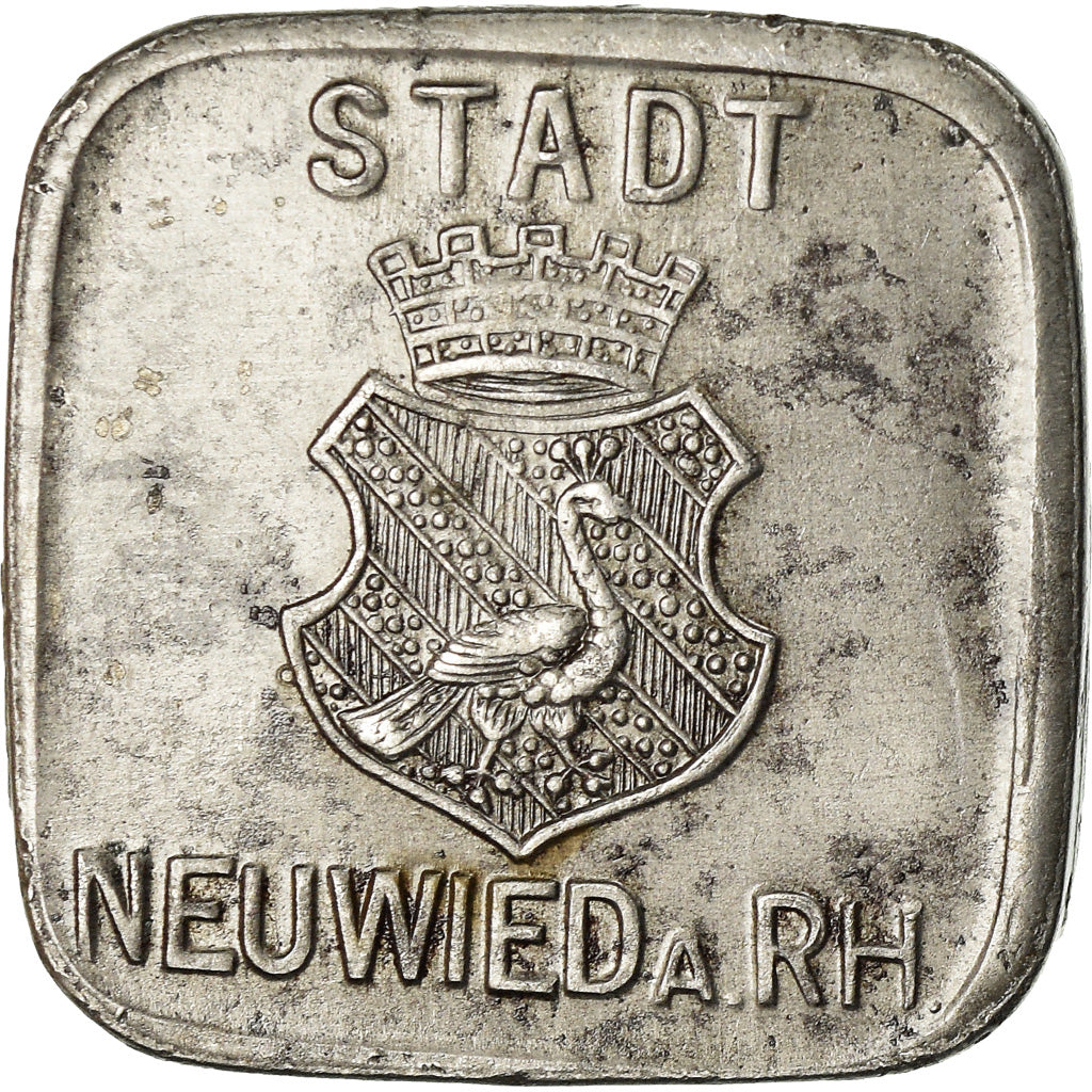 Coin, Germany, Kriegsgeld, Neuwied am Rhein, 10 Pfennig, 1919, AU(50-53), Iron