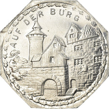 Münze, Deutschland, Strassenbahn, AUF DER BURG, Nürnberg-Fürther, 20 Pfennig