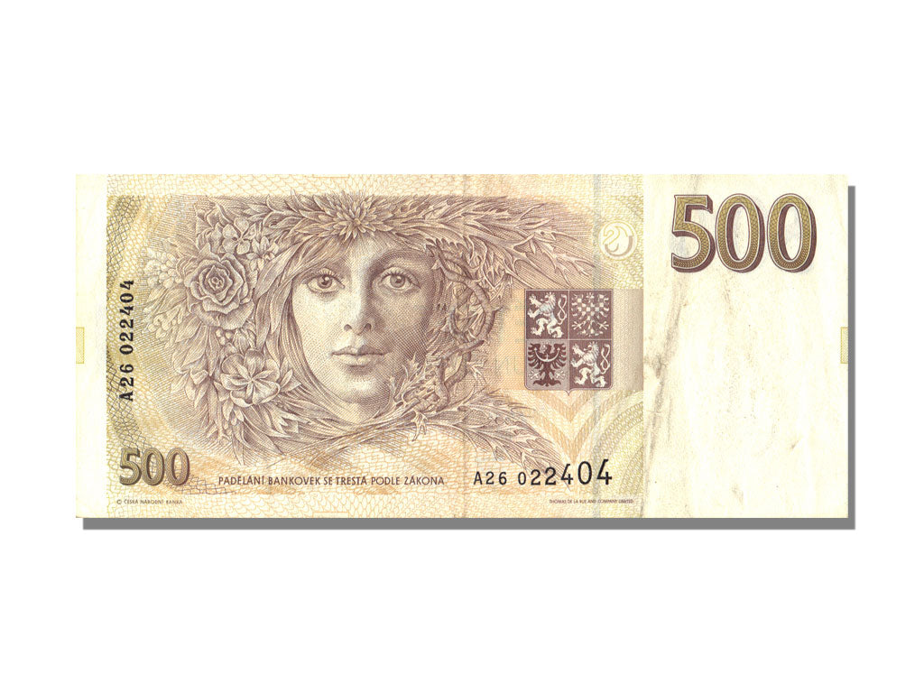 Czech Republic, 500 Korun, 1993, AU(55-58), A26