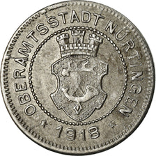 Moeda, Alemanha, Kriegsgeld, Nürtingen, 10 Pfennig, 1918, AU(50-53), Ferro