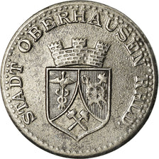 Coin, Germany, Kriegsgeld, Oberhausen, 25 Pfennig, 1919, AU(55-58), Iron