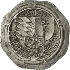 Coin, Germany, Kriegsgeld, Oberndorf, 10 Pfennig, 1918, EF(40-45), Iron