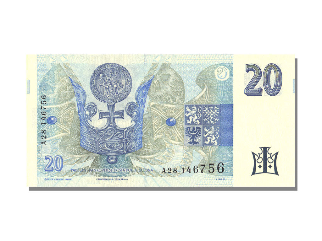 Czech Republic, 20 Korun, 1994, UNC(65-70), A28