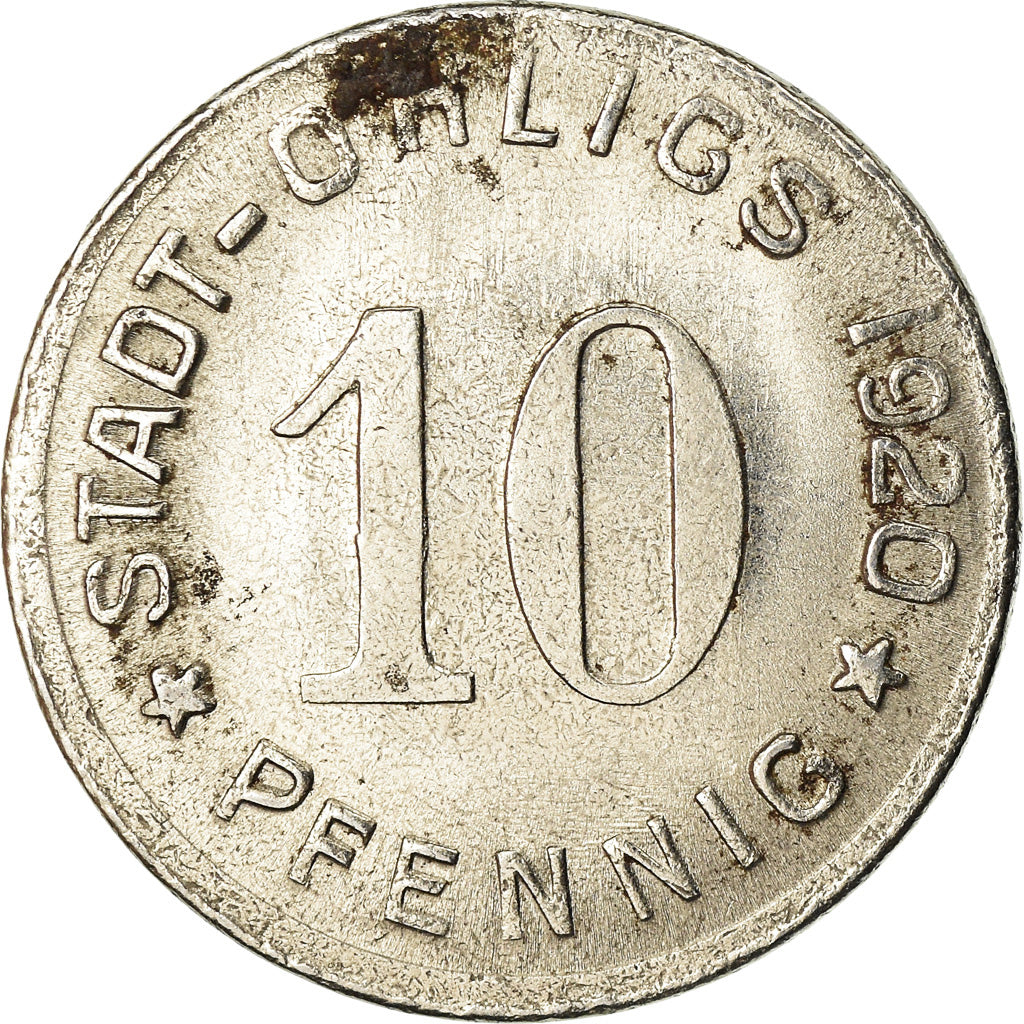 Coin, Germany, Notgeld, Ohligs, 10 Pfennig, 1920, AU(55-58), Iron
