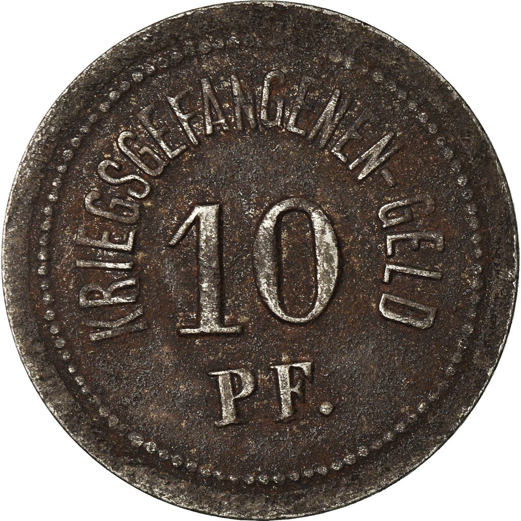 Coin, Germany, Kriegsgefangenengeld, Ohrdruf, 10 Pfennig, EF(40-45), Iron