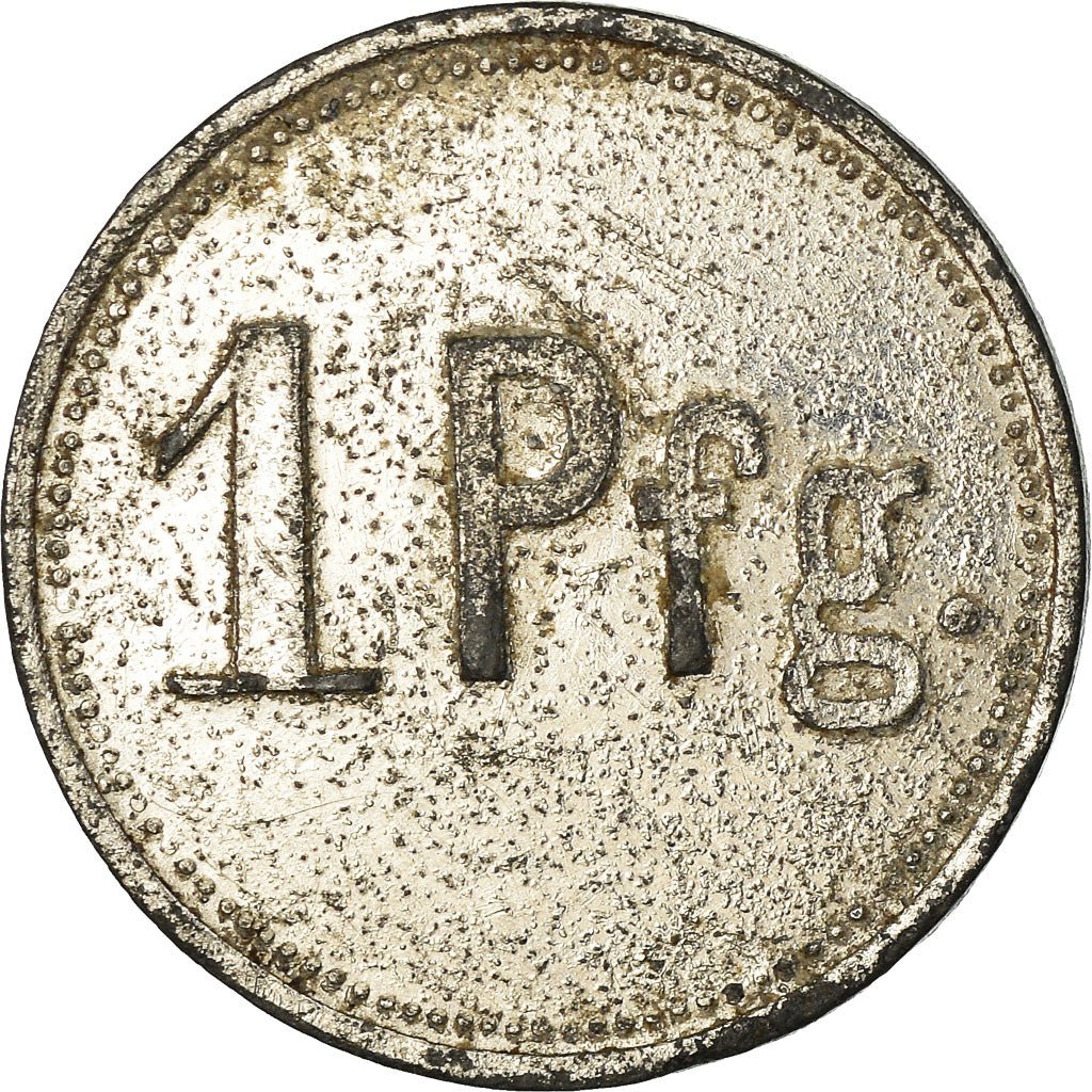 Moneta, Francja, Bouvier, Oldingen, Pfennig, EF(40-45), Nickel plated zinc