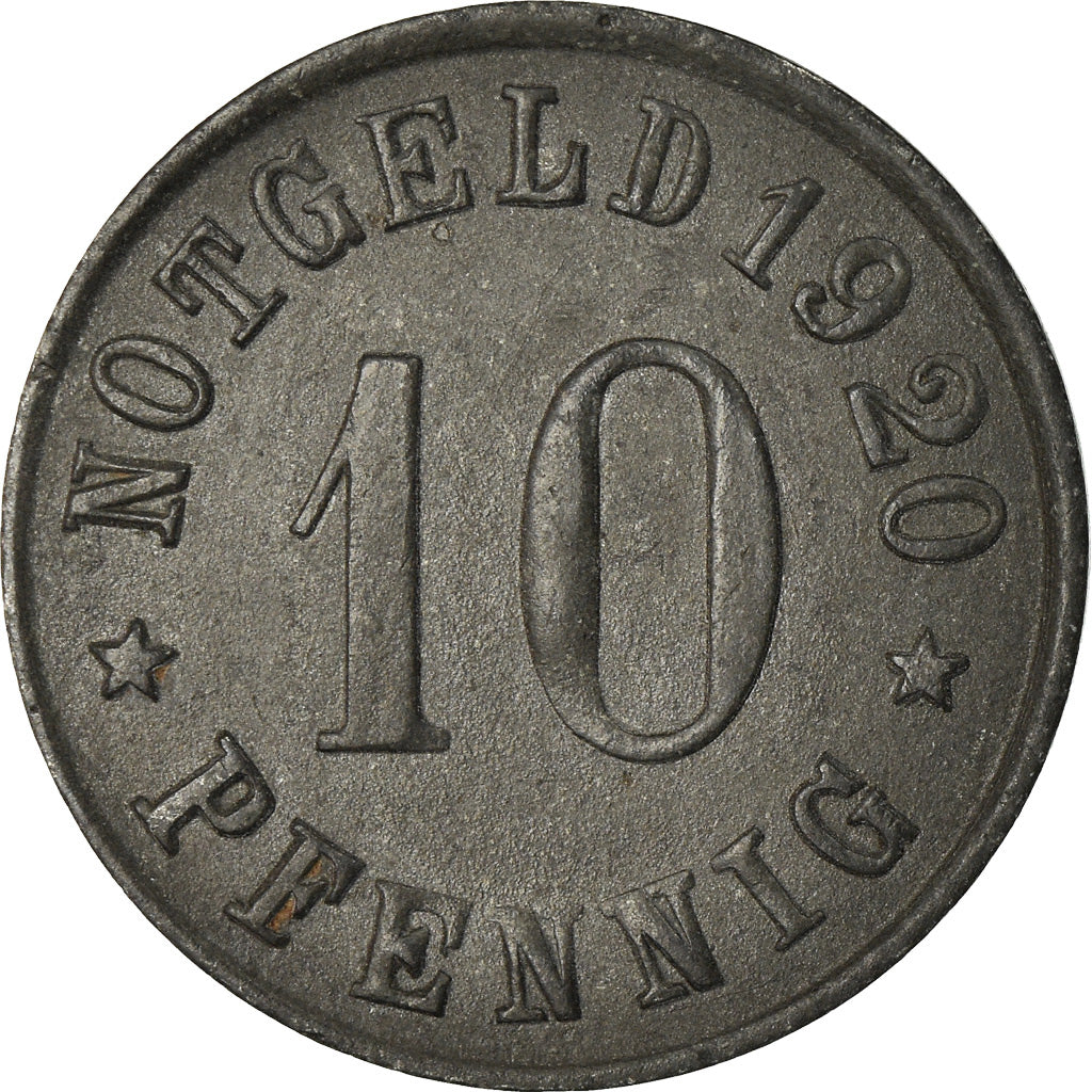 Coin, Germany, Notgeld, Olpe, 10 Pfennig, 1920, AU(55-58), Zinc