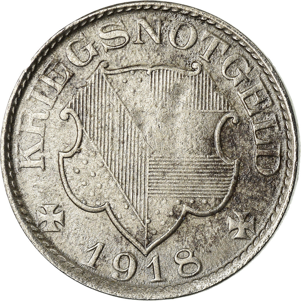 Coin, Germany, Kriegsnotgeld, Pforzheim, 10 Pfennig, 1918, EF(40-45), Iron