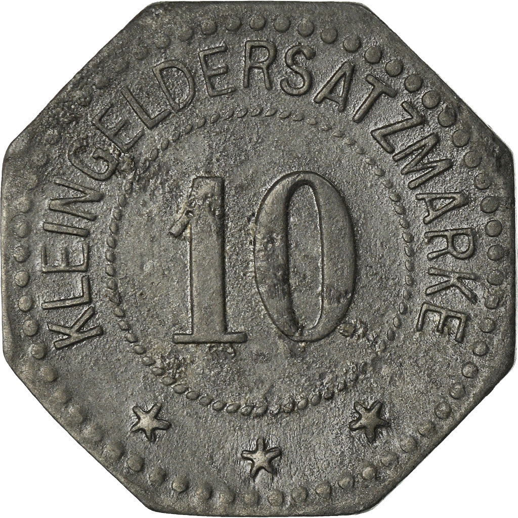 Coin, Germany, Kleingeldersatzmarke, Pirmasens, 10 Pfennig, 1917, EF(40-45)
