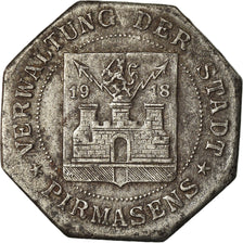 Monnaie, Allemagne, Kleingeldersatzmarke, Pirmasens, 10 Pfennig, 1918, TTB, Iron