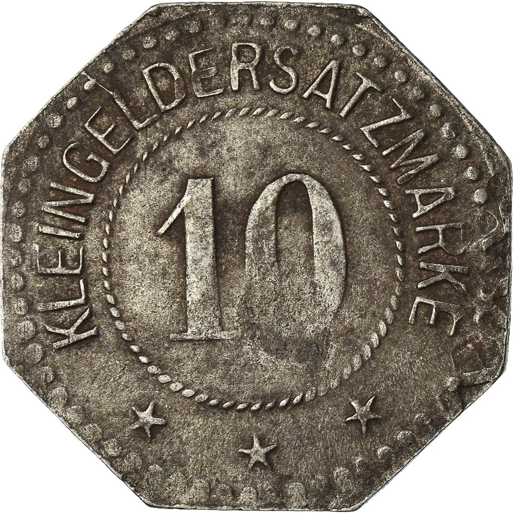 Monnaie, Allemagne, Kleingeldersatzmarke, Pirmasens, 10 Pfennig, 1918, TTB, Iron