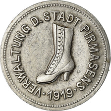Münze, Deutschland, Kleingeldersatzmarke, Pirmasens, 10 Pfennig, 1919, VZ, Iron