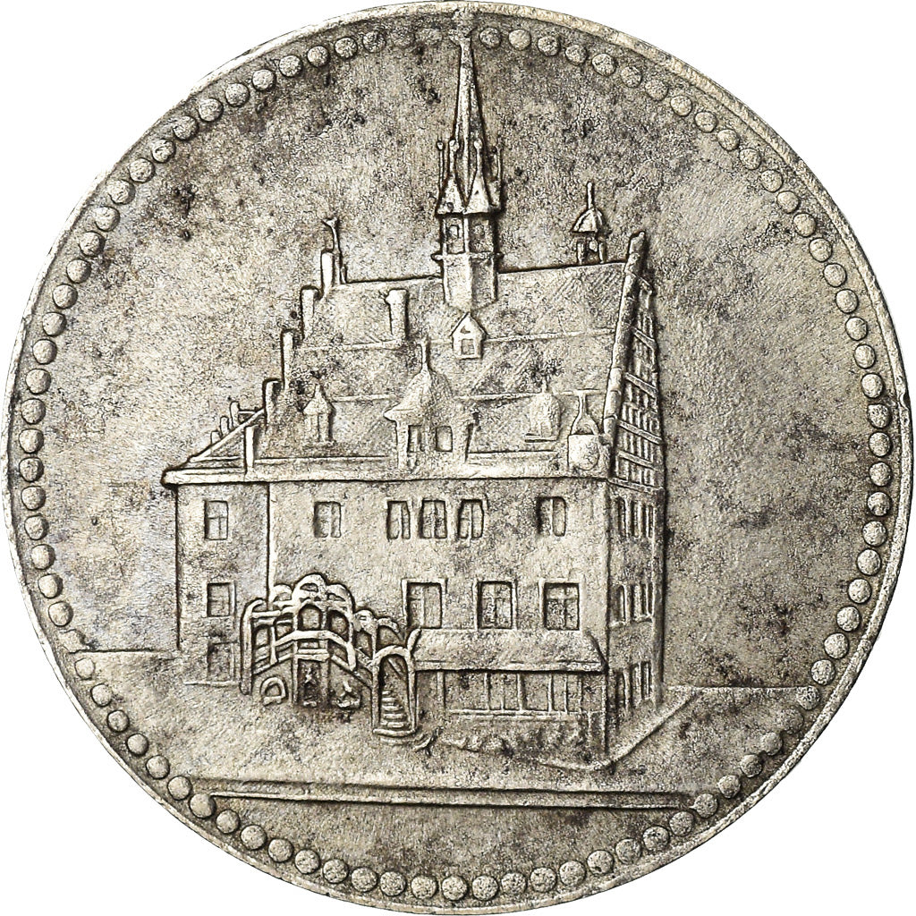 Coin, Germany, Notgeld, Pössneck, 10 Pfennig, 1918, EF(40-45), Iron