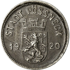 Coin, Germany, Notgeld, Pössneck, 10 Pfennig, 1920, EF(40-45), Iron
