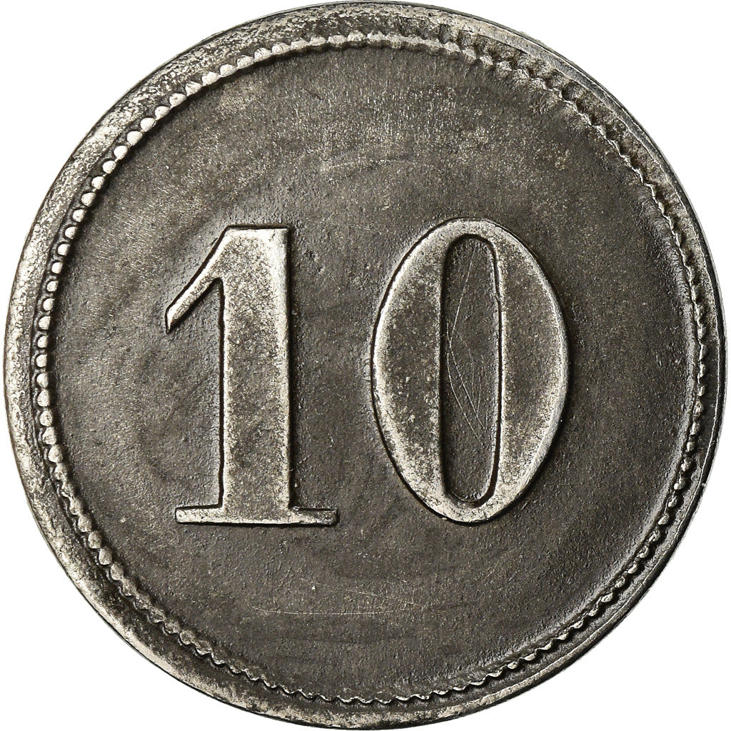 Coin, Germany, Notgeld, Pössneck, 10 Pfennig, 1920, EF(40-45), Iron