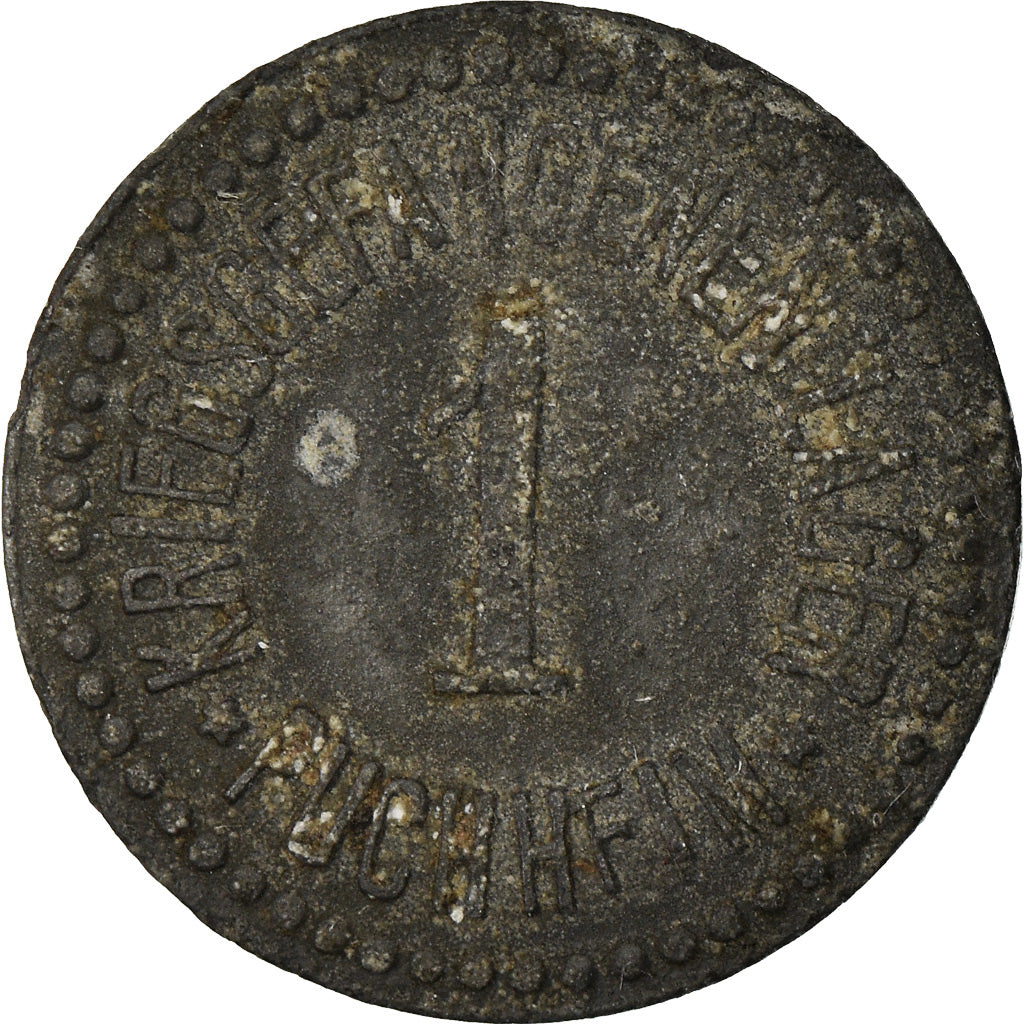 Coin, Germany, Kriegsgefangenenlager, Puchheim, 1 Pfennig, EF(40-45), Zinc