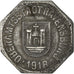 Coin, Germany, Kriegsgeld, Ravensburg, 10 Pfennig, 1918, EF(40-45), Iron