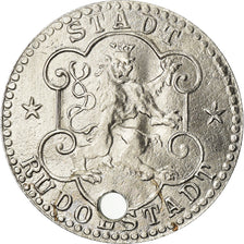 Coin, Germany, Kriegsnotgeld, Rudolstadt, 10 Pfennig, 1918, AU(50-53), Iron