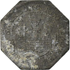 Coin, Germany, Kleingeldersatzmarke, Saarburg, Pfennig, AU(55-58), Zinc
