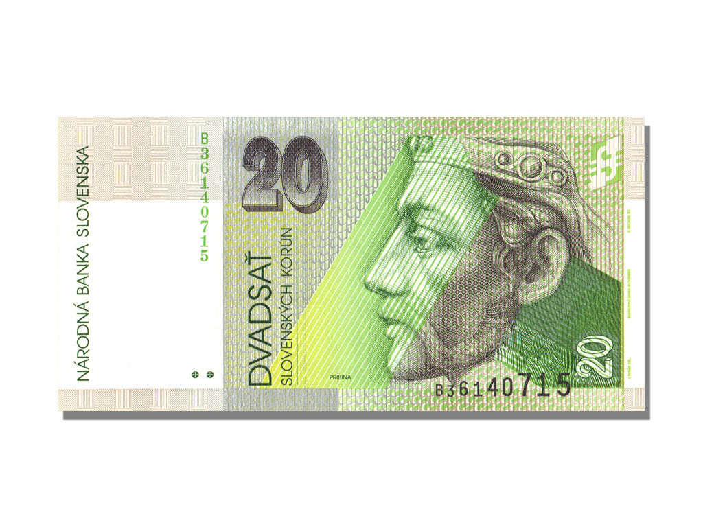 Slovakia, 20 Korun, 1993, KM #20a, 1993-09-01, UNC(65-70), B