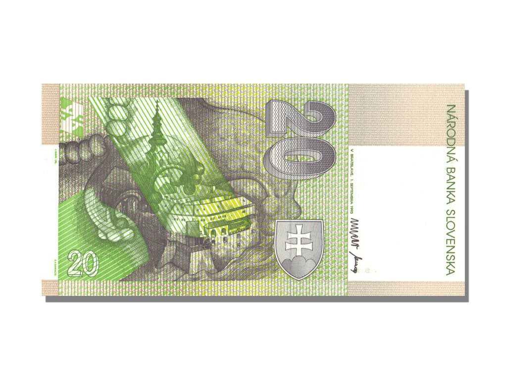 Slovakia, 20 Korun, 1993, KM #20a, 1993-09-01, UNC(65-70), B
