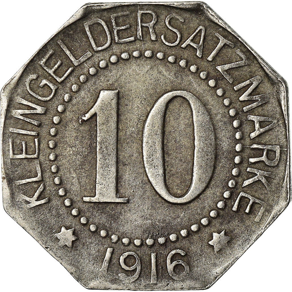 Münze, Deutschland, Kleingeldersatzmarke, Schneidemühl, 10 Pfennig, 1916, SS+