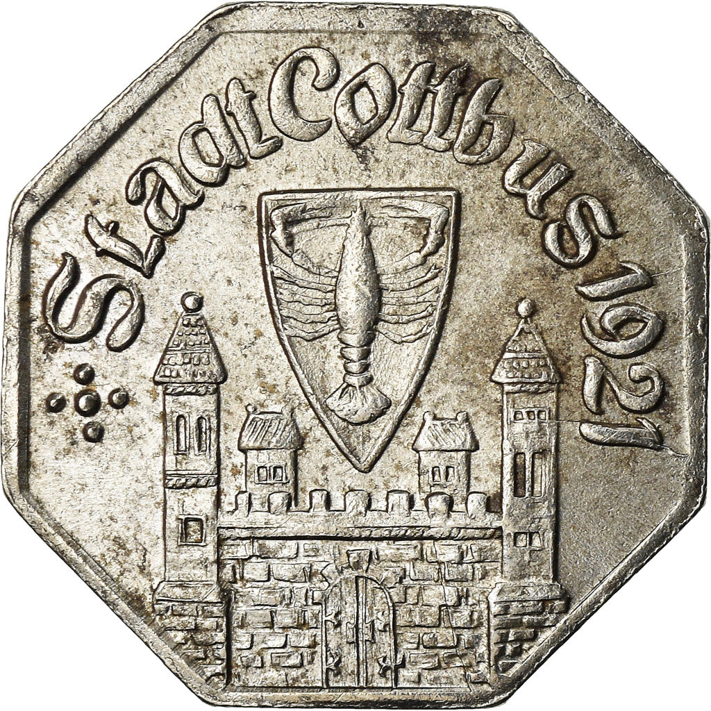 Coin, Germany, Notgeld, Coburg, 5 Pfennig, 1921, AU(50-53), Iron