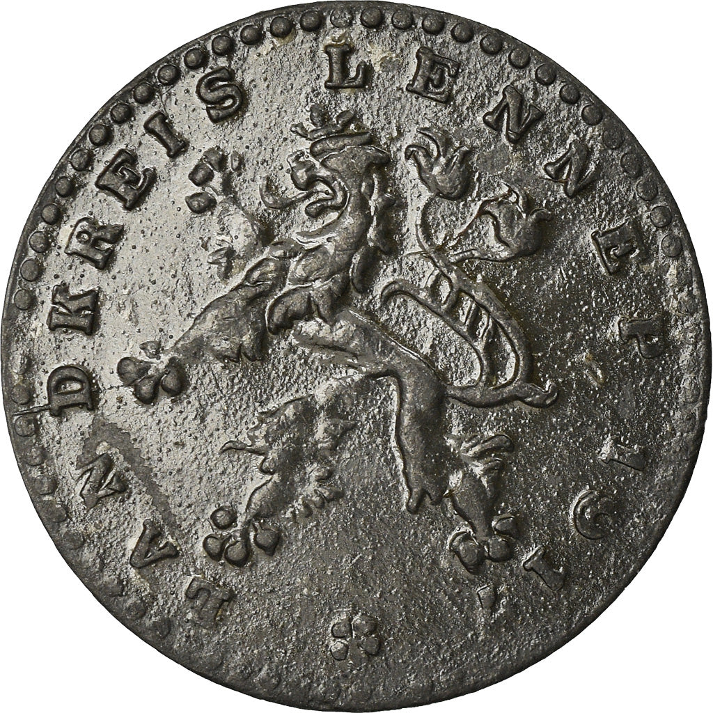 Münze, Deutschland, Landkreis, Lennep, 5 Pfennig, 1917, SS, Zinc