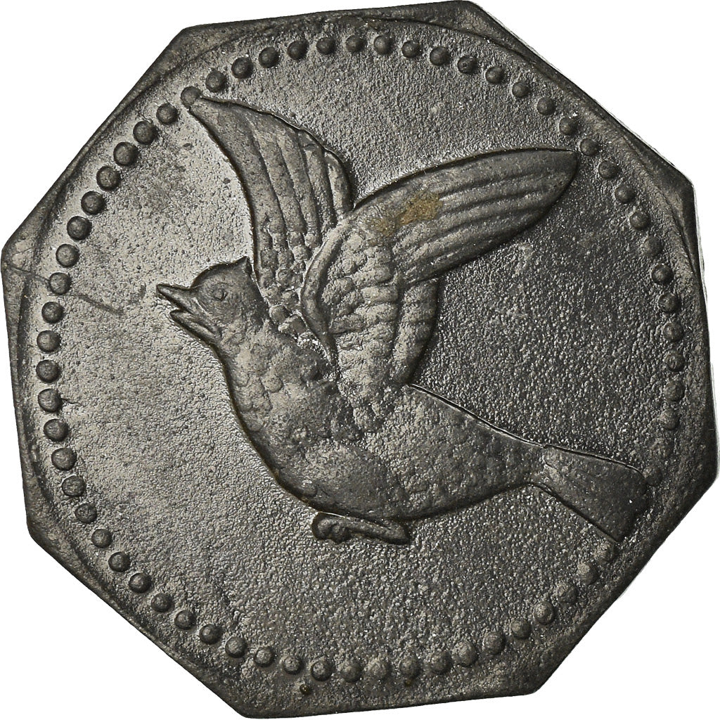 Moneta, Germania, Kriegsgeld, Lörrach, 5 Pfennig, 1917, BB+, Zinco