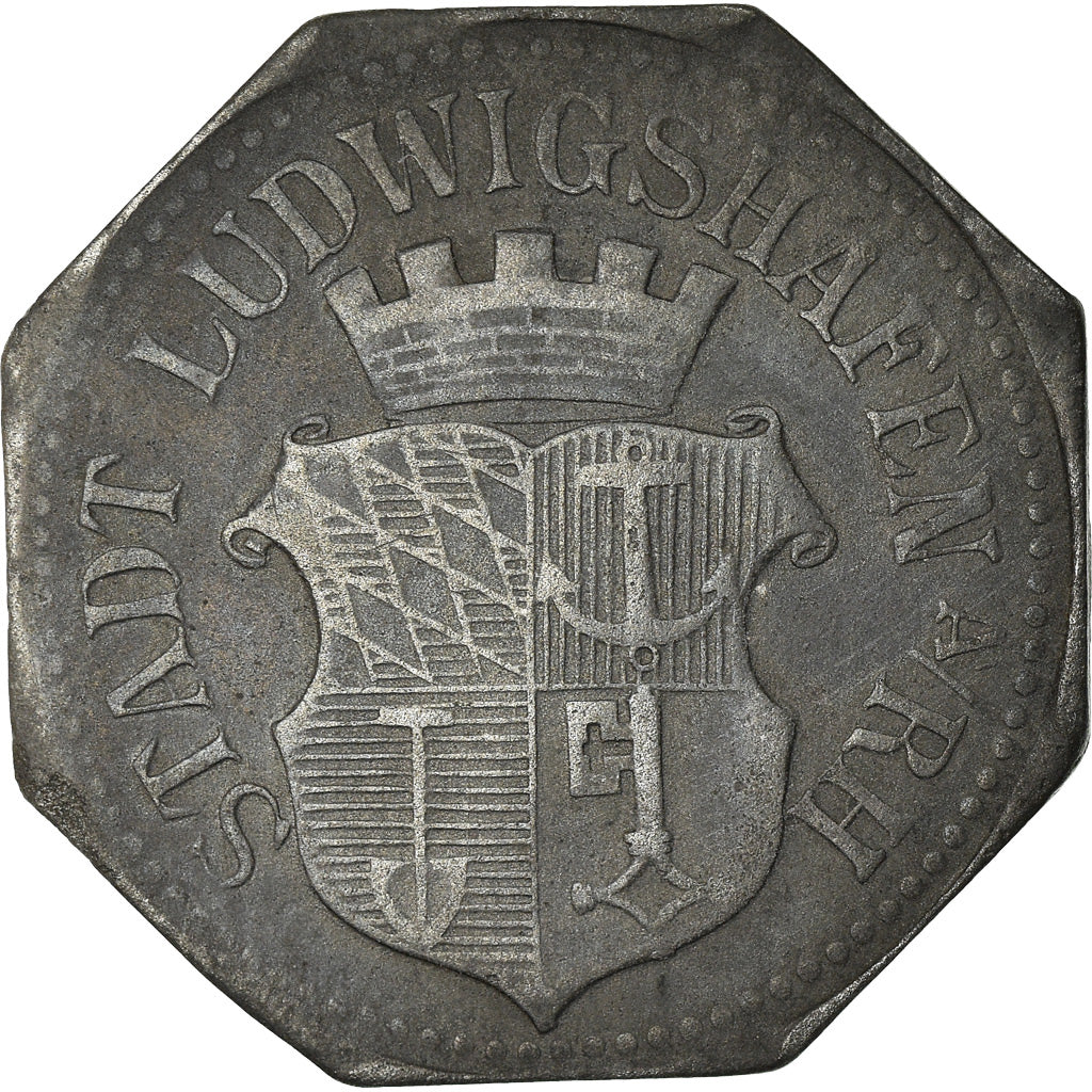Coin, Germany, Kleingeldersatzmarke, Ludwigshafen am Rhein, 50 Pfennig