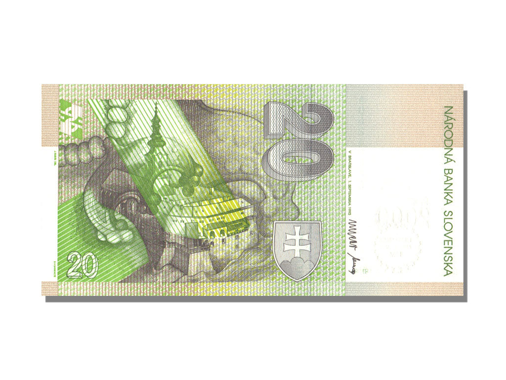 Slovakia, 20 Korun, 1993, KM #34, 1993-09-01, UNC(65-70), A