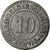 Monnaie, Allemagne, Kleingeldersatzmarke, Lüneburg, 10 Pfennig, TTB, Zinc