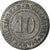 Coin, Germany, Kleingeldersatzmarke, Lüneburg, 10 Pfennig, EF(40-45), Zinc
