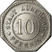 Coin, Germany, Kleingeldersatzmarke, Lüneburg, 10 Pfennig, AU(55-58), Iron