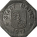 Coin, Germany, Kleingeldersatzmarke, Mainz, 10 Pfennig, 1917, EF(40-45), Zinc