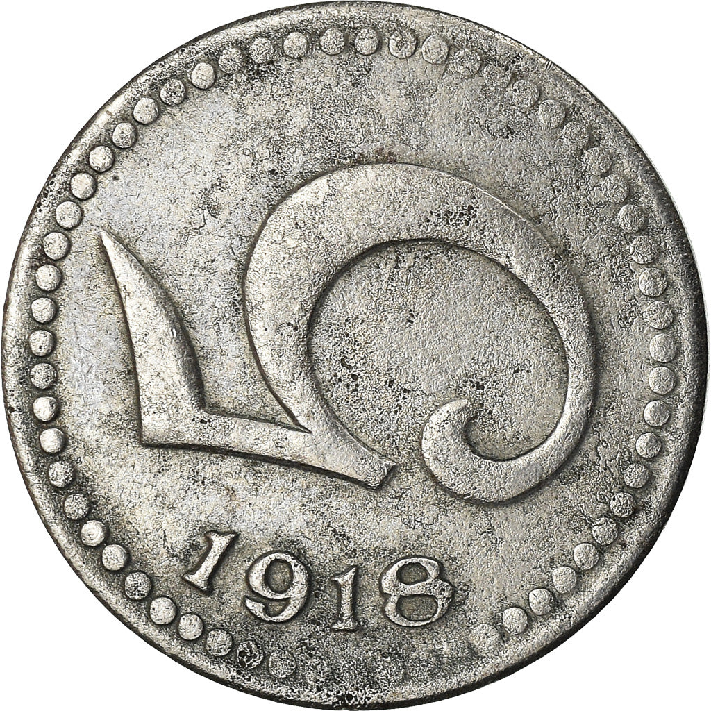 Coin, Germany, Notgeld, Mainz, 5 Pfennig, 1918, EF(40-45), Iron
