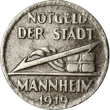Coin, Germany, Notgeld, Mannheim, 5 Pfennig, 1919, AU(50-53), Iron