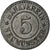 Munten, Duitsland, Kleingeldersatzmarke, Neumünster, 5 Pfennig, ZF+, Zinc