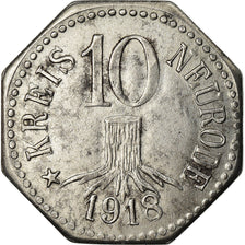 Coin, Germany, Kriegsgeld, Neurode, 10 Pfennig, 1918, AU(50-53), Iron