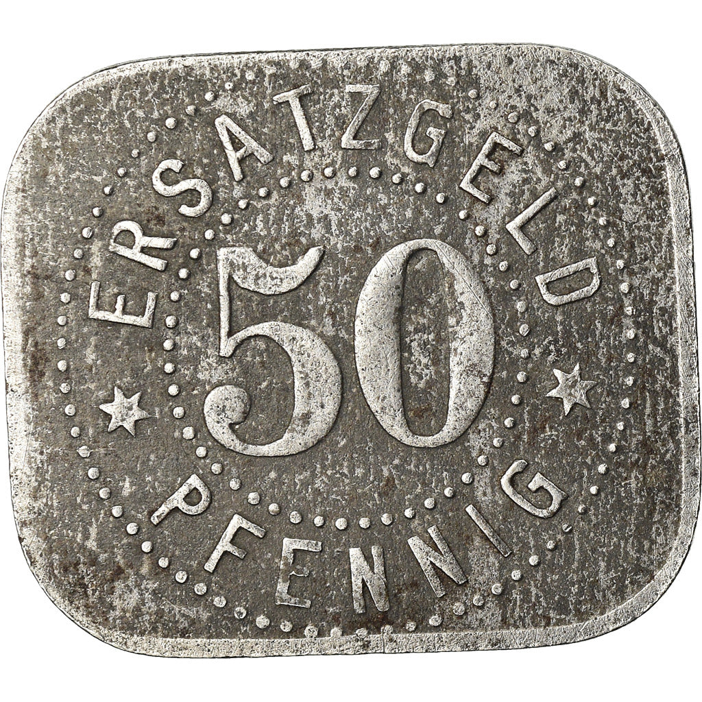Coin, Germany, Ersatzgeld, Neusalz a. Oder, 50 Pfennig, 1918, EF(40-45), Iron