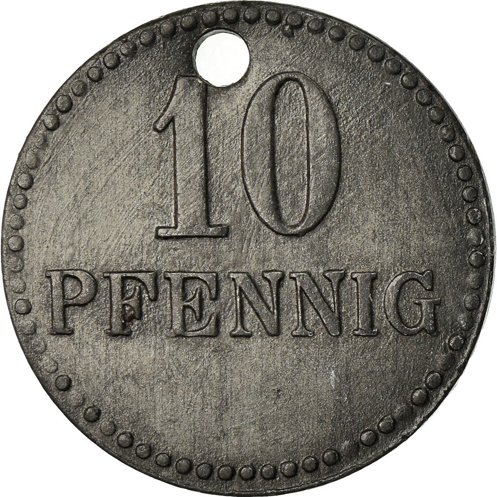 Moneta, Germania, Notgeld, Neustadt im Schwarzwald, 10 Pfennig, 1917, BB+, Zinco