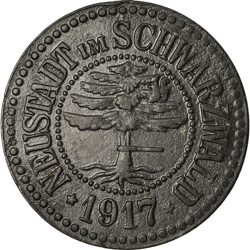 Münze, Deutschland, Notgeld, Neustadt im Schwarzwald, 10 Pfennig, 1917, SS+