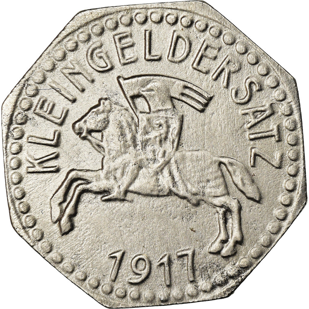 Monnaie, Allemagne, Kleingeldersatz, Marburg, 10 Pfennig, 1917, TTB+, Iron