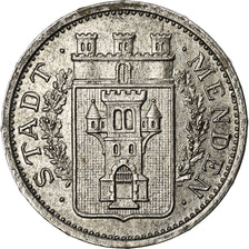 Coin, Germany, Kriegsgeld, Menden, 10 Pfennig, 1917, AU(50-53), Iron