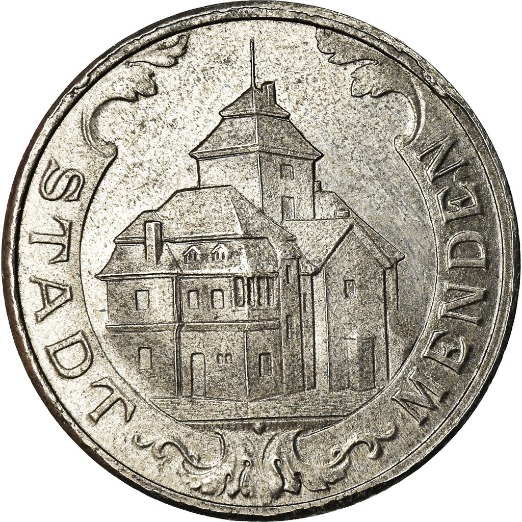 Coin, Germany, Notgeld, Menden, 10 Pfennig, 1920, AU(55-58), Iron