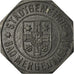 Coin, Germany, Kleingeldersatz, Mergentheim, 10 Pfennig, 1918, AU(55-58), Zinc